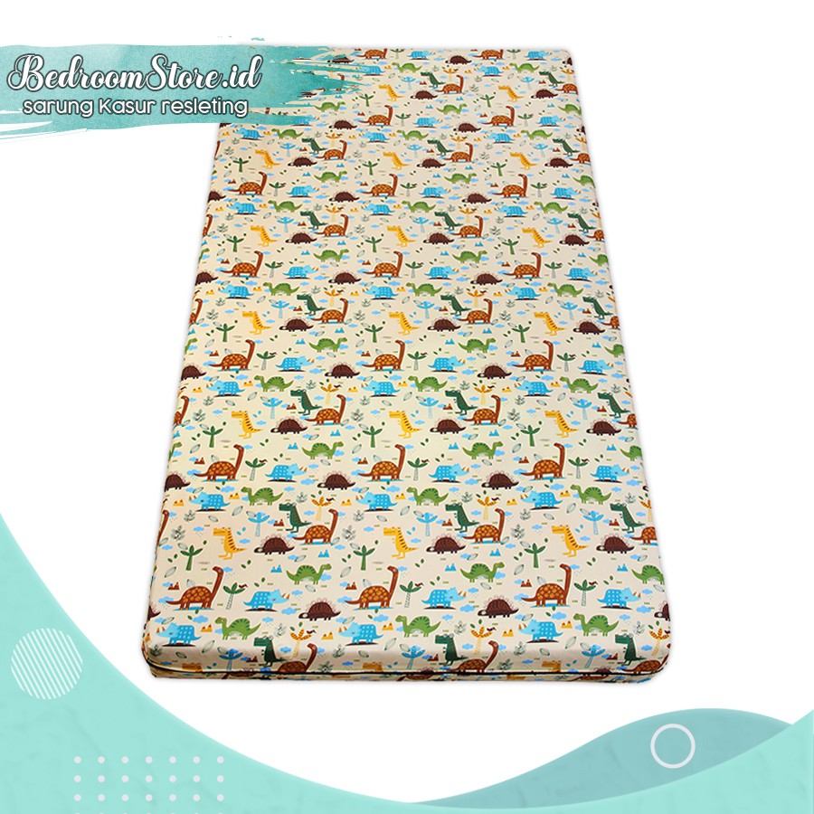 [TERLARIS ] Sarung kasur Resleting No.4 (90x200x15) Dino