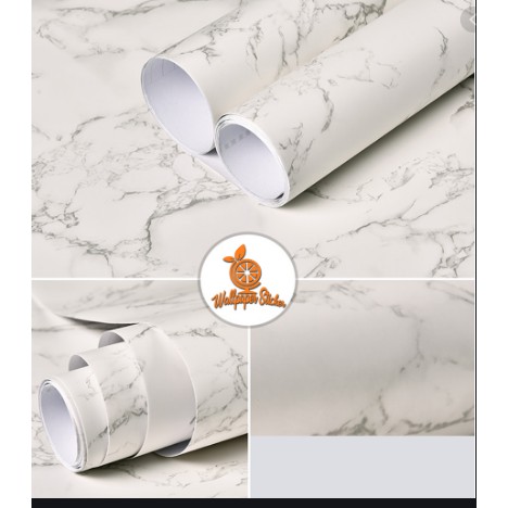 wallpaper dinding motif petir/ wallpaper dinding marmer putih