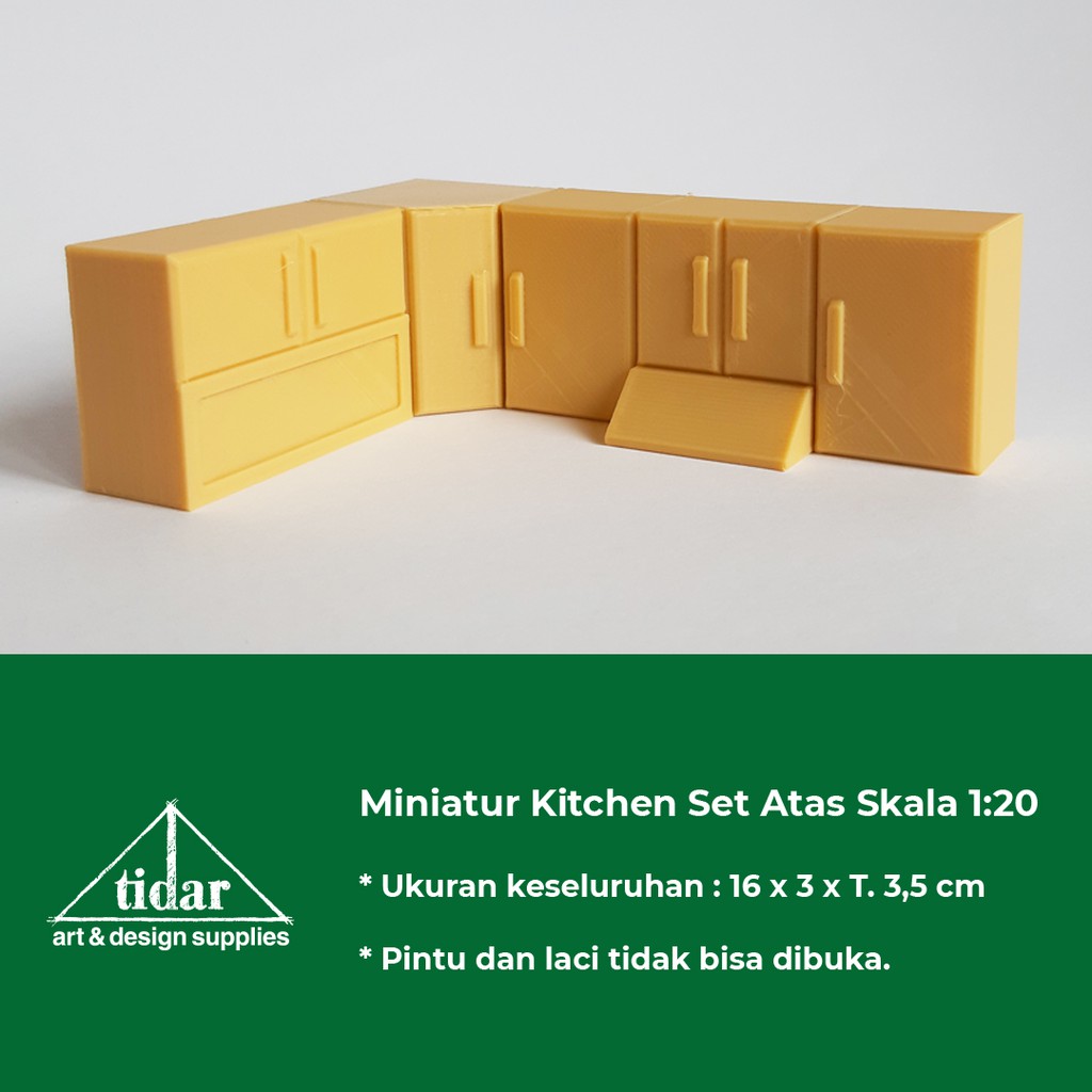 

[MR] AN - Miniatur Maket Kitchen Set Atas / Lemari Dapur skala 1:20