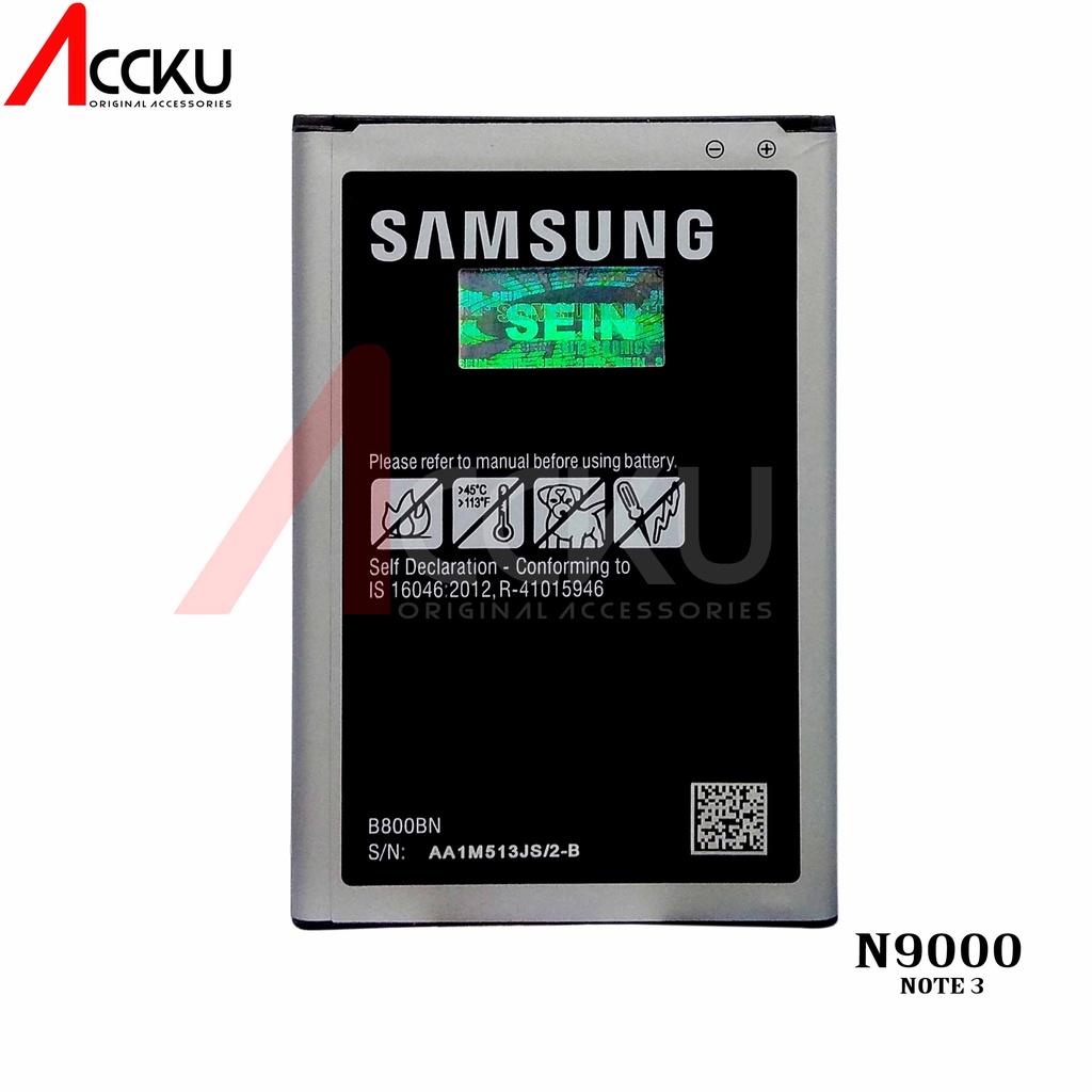 BATERAI SAMSUNG N9000 BATTERY SAMSUNG GALAXY NOTE 3 B800BE ORI 99