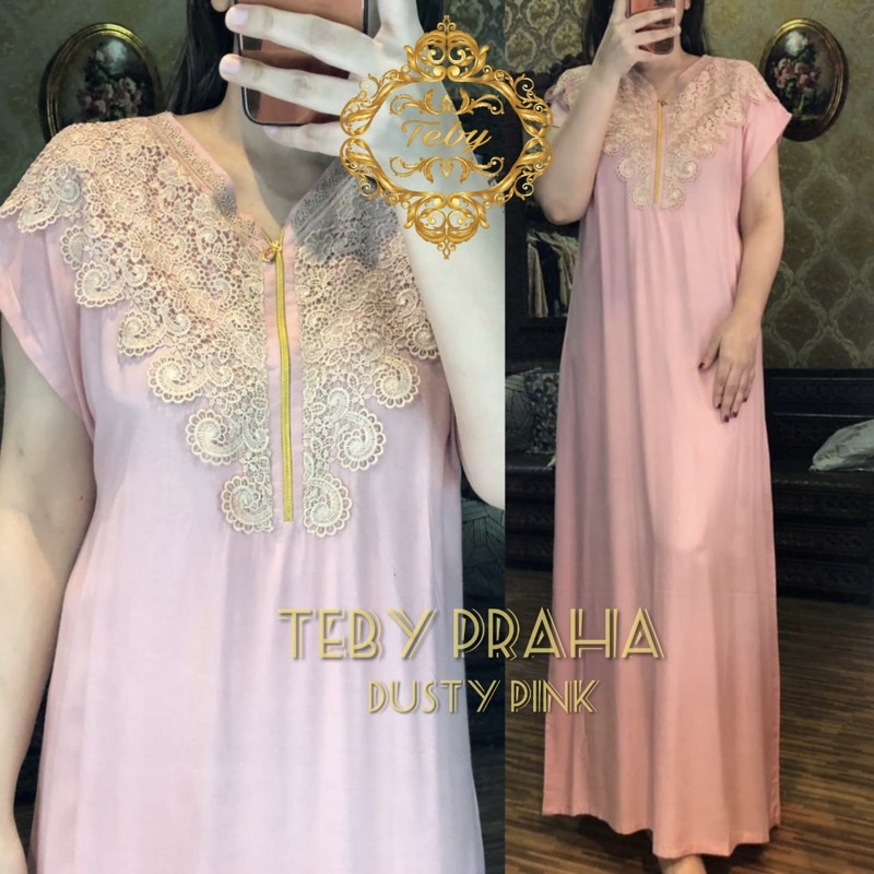 Daster arab Teby Praha-Dusty Pink