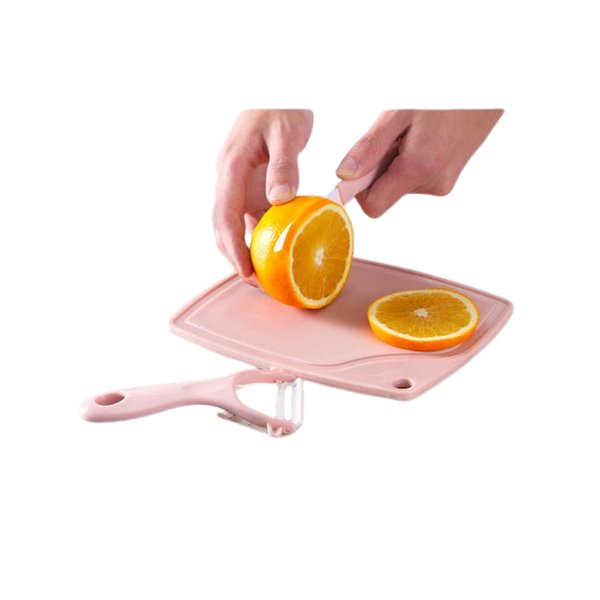 3 in 1 Kitchen Tools - Pisau Peeler Plus Talenan Keramik