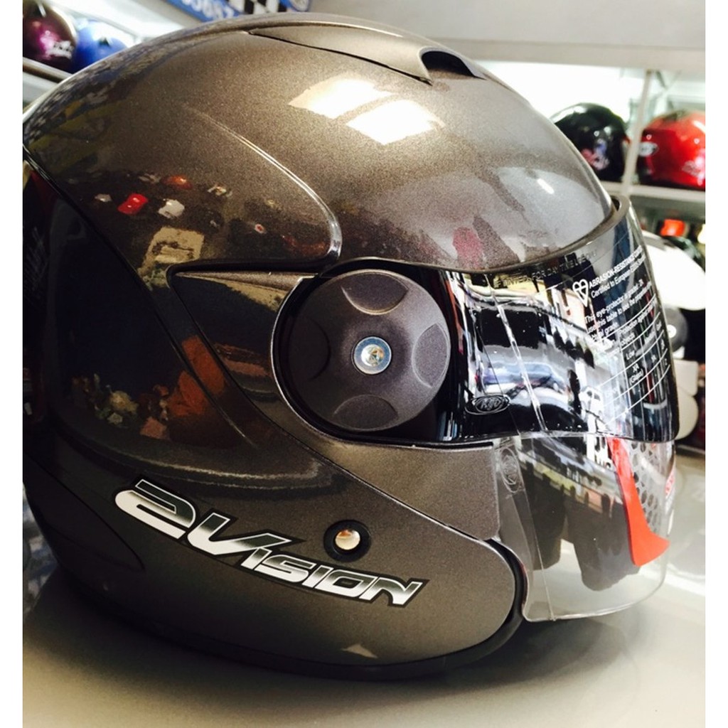Helm KYT 2 vision Abu silver