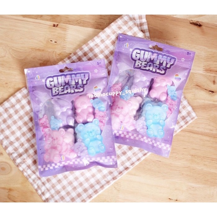NEW SQUISHY LICENSED pastel gummy bear by silly squishies