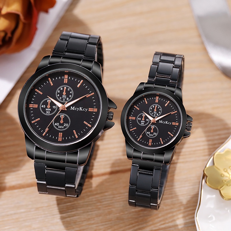 ✅COD Jam Tangan Couple Chrono Rantai Grosir Import Pria Wanita Pasangan Murah Premium AL013