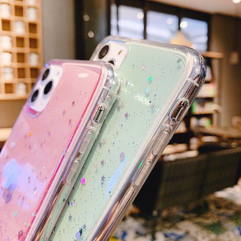 Oppo F9 Casing Soft Case Tpu Bahan Premium Glitter Glossy