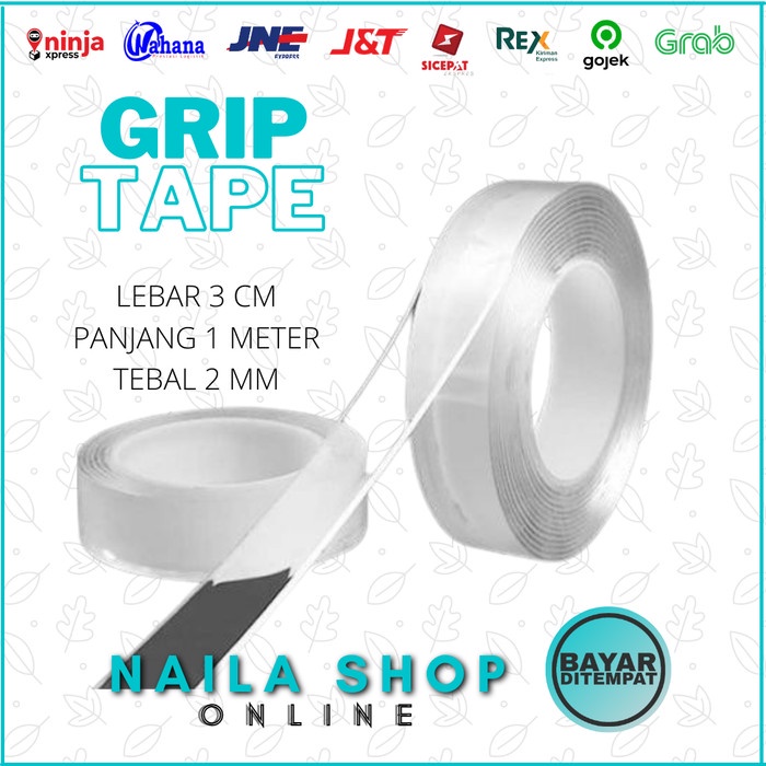 

Sale!!! Double Tape Nano Magic Grip Tape 1M Isolasi Double Tape Super 1 Meter Berkualitas