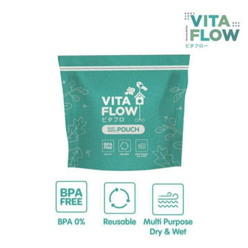 Vita Flow Baby Wipes Pouch Isi 10's