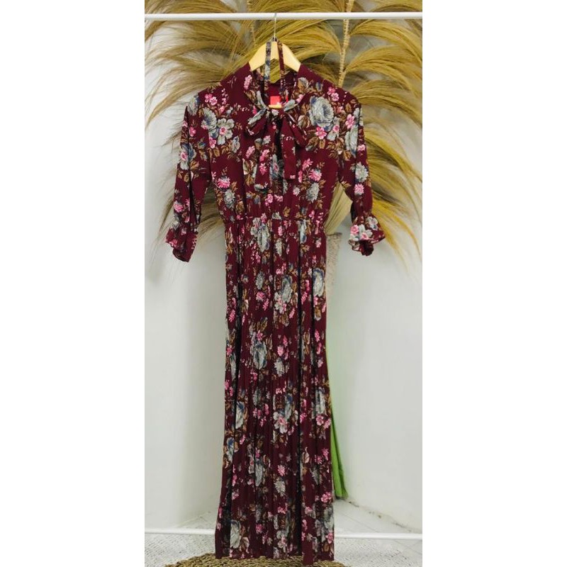 Long Dress Plisket/Long dress Flower