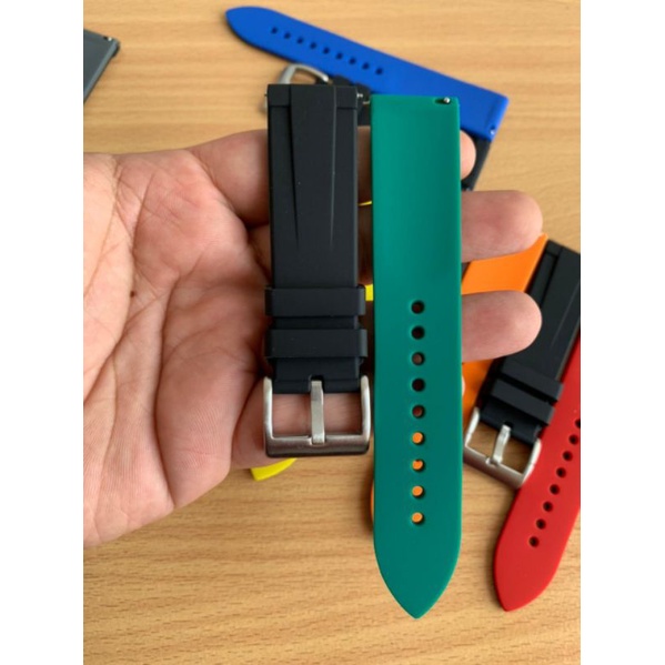 Strap Tali Jam Tangan Silicon quik release 6 combinasi warna