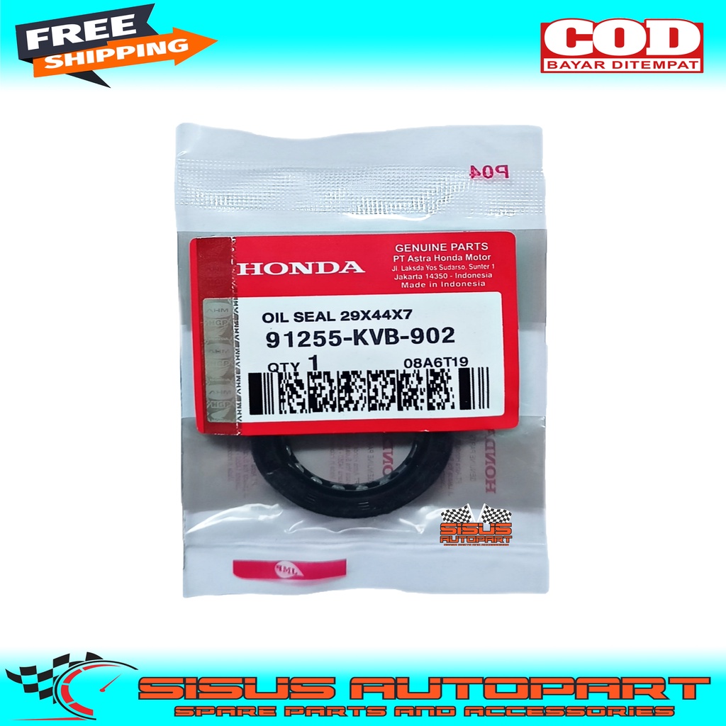 SEAL RODA BELAKANG VARIO / SEAL AS RODA BELAKANG BEAT VARIO SCOOPY SPACY BEAT FI ESP SCOOPY FI ESP/ OIL SEAL 29X44X7 KVB