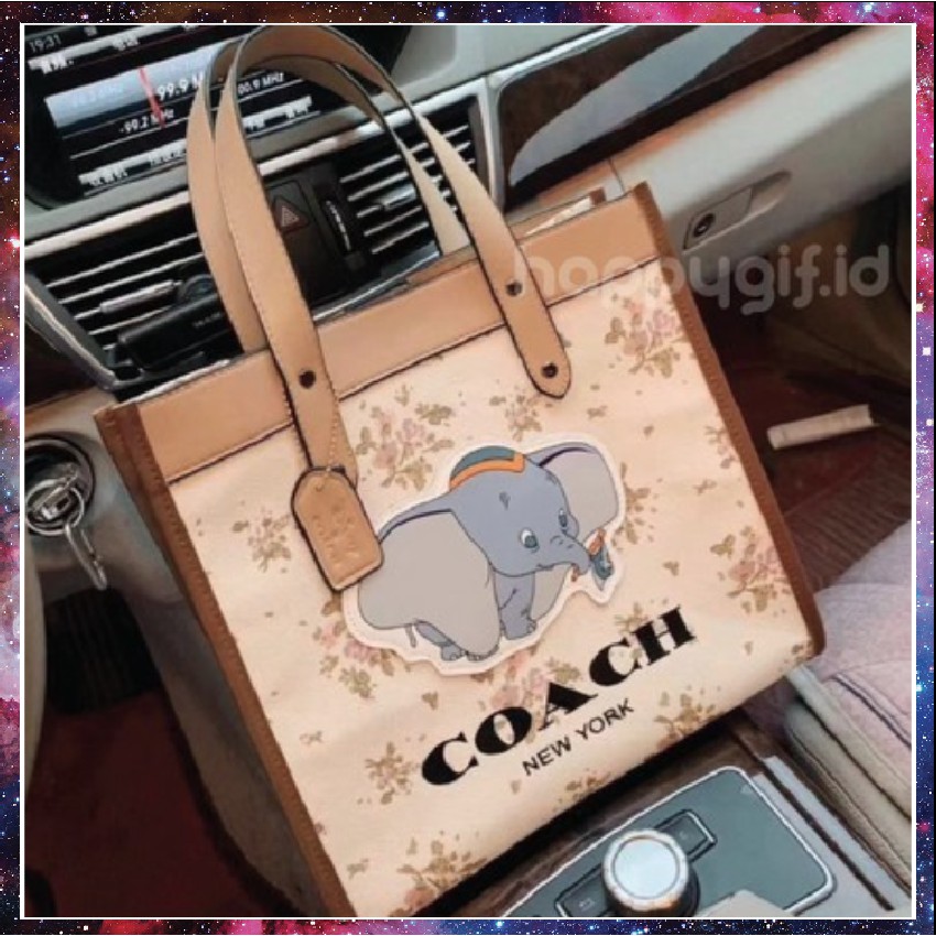 Tas Tote Canvas Kanvas Coach Bag - Coach Dumbo Premium