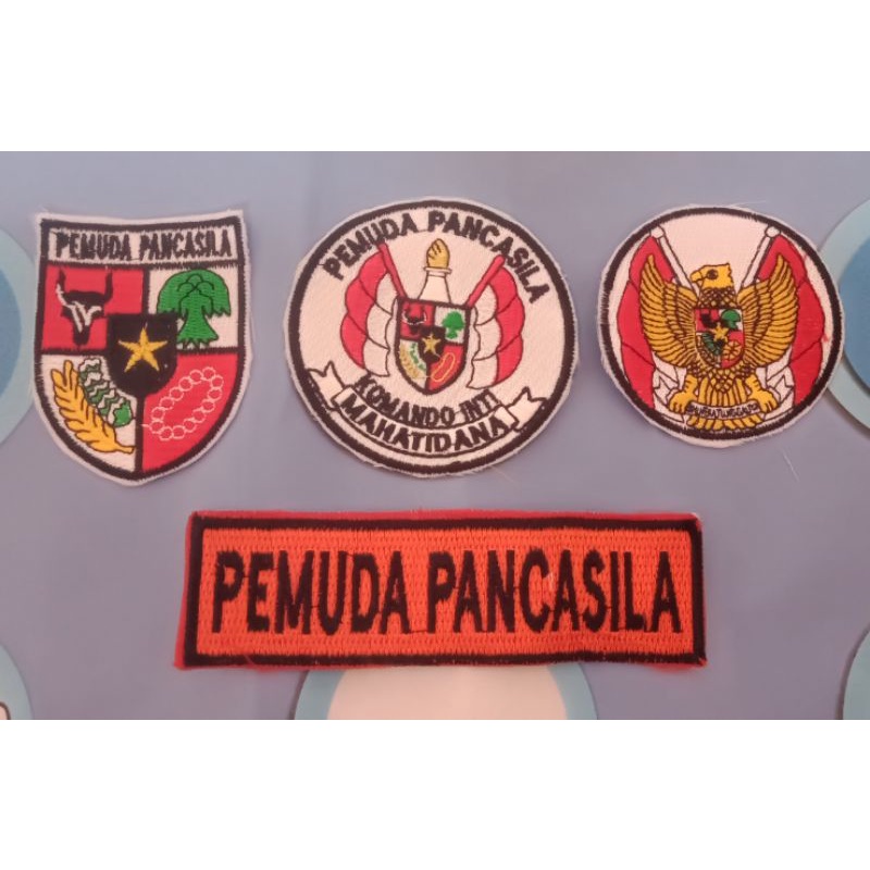 atribut bet bordir pemuda pancasila