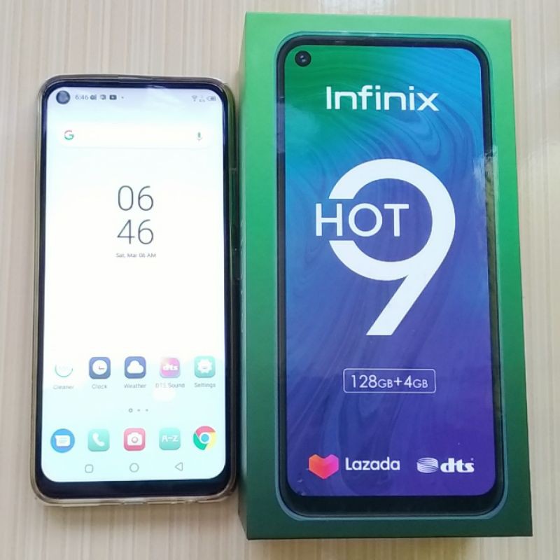 Hp / Handphone Android Infinix Hot 9 Ram 4 / Rom 128 Mulus Fullset