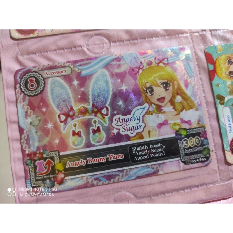 (BOOKED HARAP JANGAN CO) kartu Aikatsu Acc Angely bunny tiara - ichigo