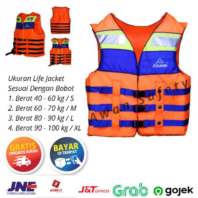 Pelampung Renang /Jaket Pelampung/Life Jacket Atunas Termurah