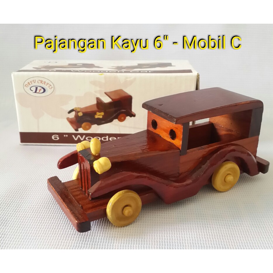 Miniatur / Pajangan Kayu Mobil 6C pajangan unik