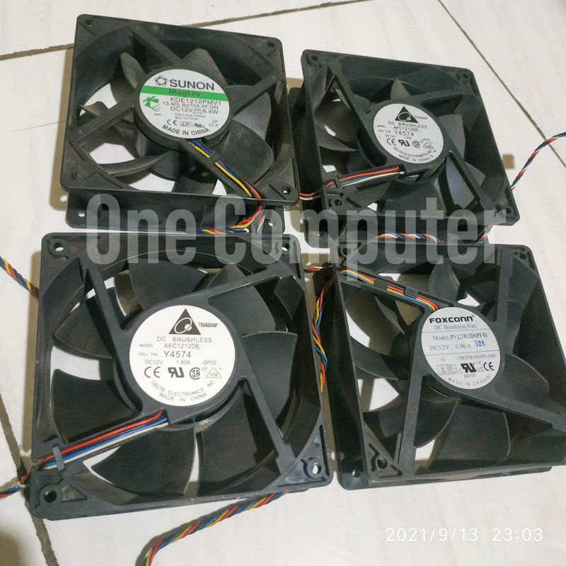 fan 12cm high rpm delta sunon foxconn adda kipas pwm mining pendingin