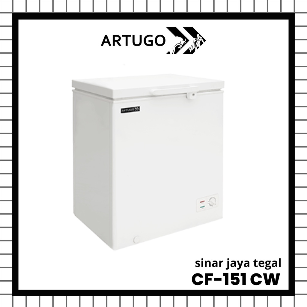 CHEST FREEZER ARTUGO CF-151CW / CF-151 CW 150 LITER - WHITE