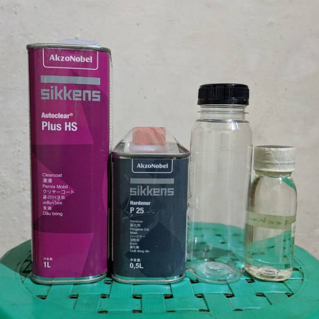 [KHUSUS JAWA] Clear Sikkens HS + Hardener P25 ECER 250ML - Vernish Clear Coat Sikken HS Original
