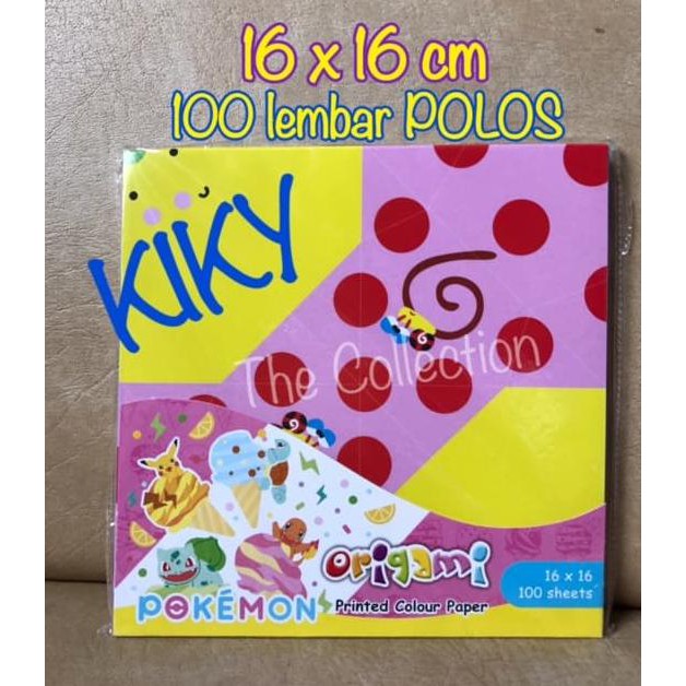 

Promo Murah !!! ATK0380KK 16X16cm 100 lembar KIKY Kertas Origami Polos kiki melipat Terbaru