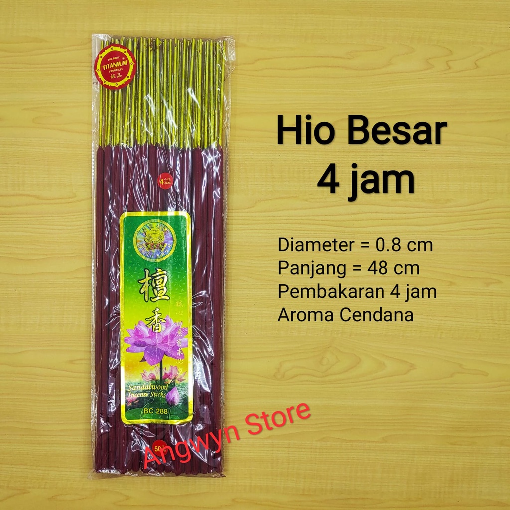 Dupa Sembahyang / Hio besar 4 Jam Aroma Sandalwood
