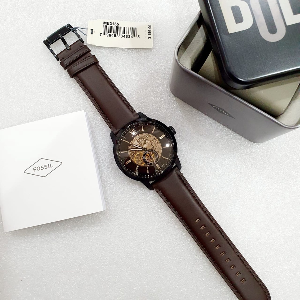 JAM TANGAN PRIA WANITA | RANTAI | KULIT | KARET | MURAH | PRIA F0*SIL ME 3155 STRAP LEATHER D45MM CA