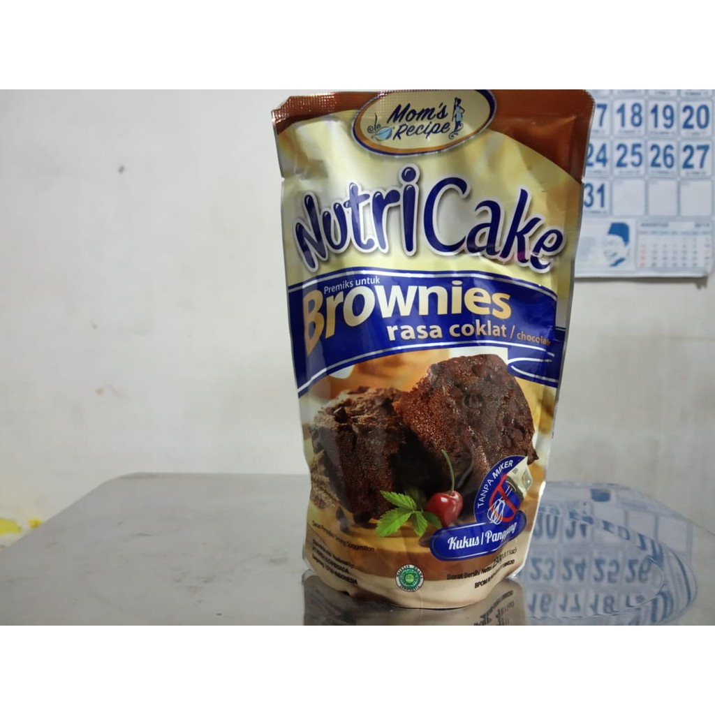 KUALITAS BAIK!!! NUTRICAKE BROWNIES RASA COKLAT 230gr