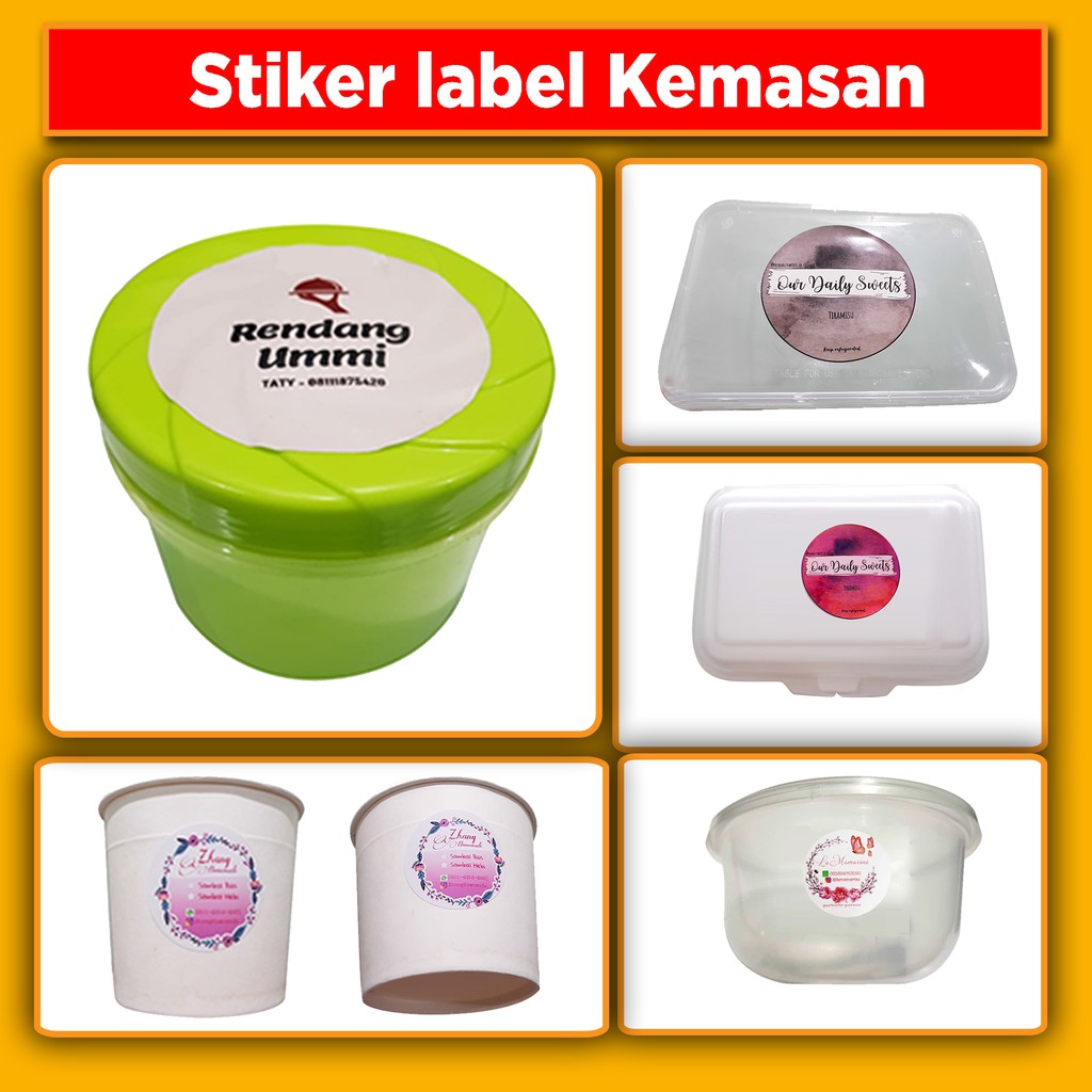 

Stiker Label Kemasan Makanan / Produk