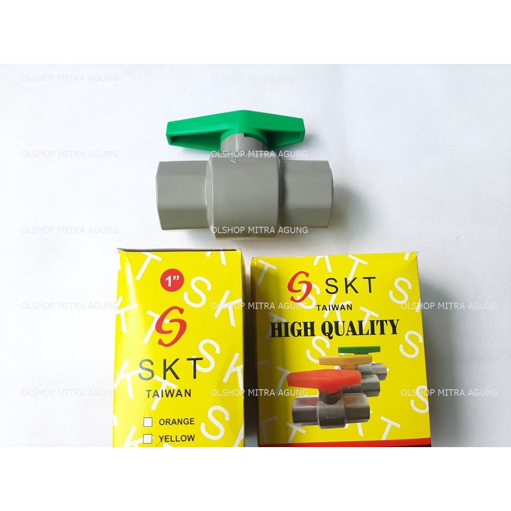 OLS Stop Kran Ball Valve 1&quot; in inch Taiwan Balvalep Pvc Polos 1&quot; inch