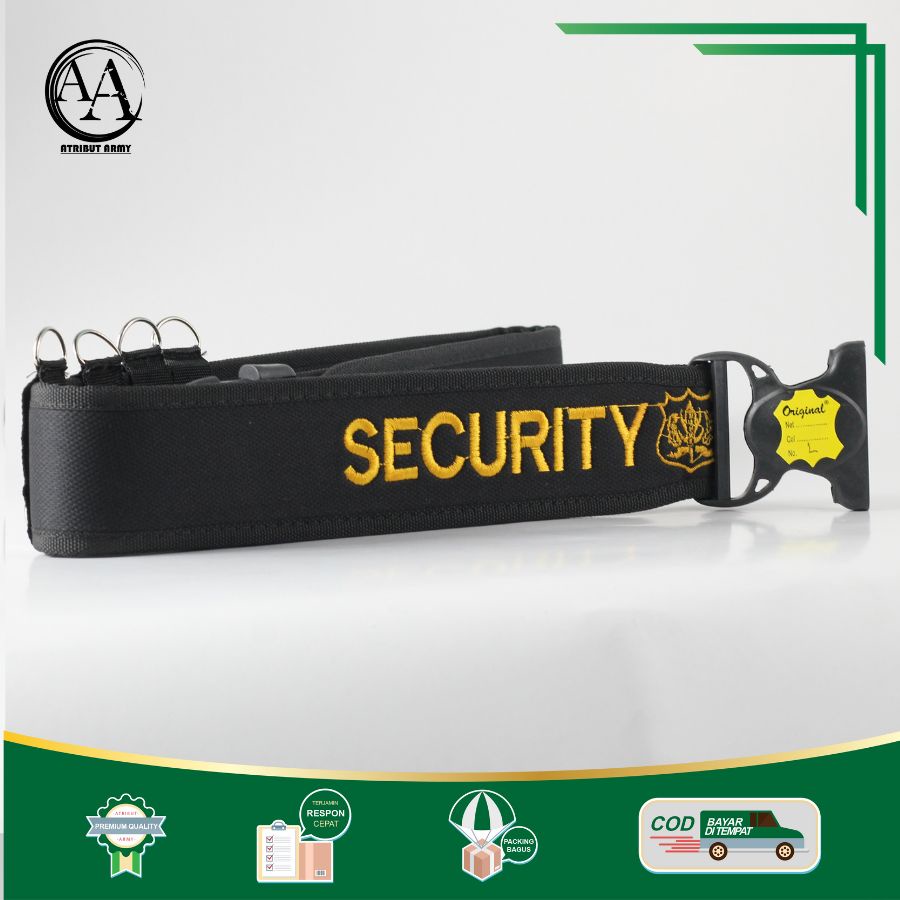 [KOPEL KLIK HITAM SECURITY] KOPEL SABUK HITAM SECURITY , IKAT PINGGANG SECURITY SATPAM MURAH BERKUALITAS - KK02S