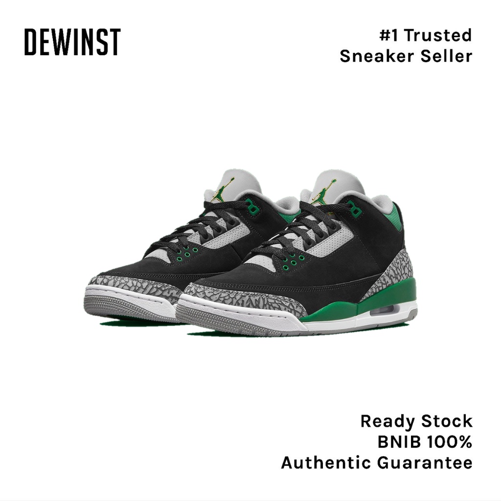 AIR JORDAN 3 RETRO "Pine Green" BNIB RESMI ORIGINAL
