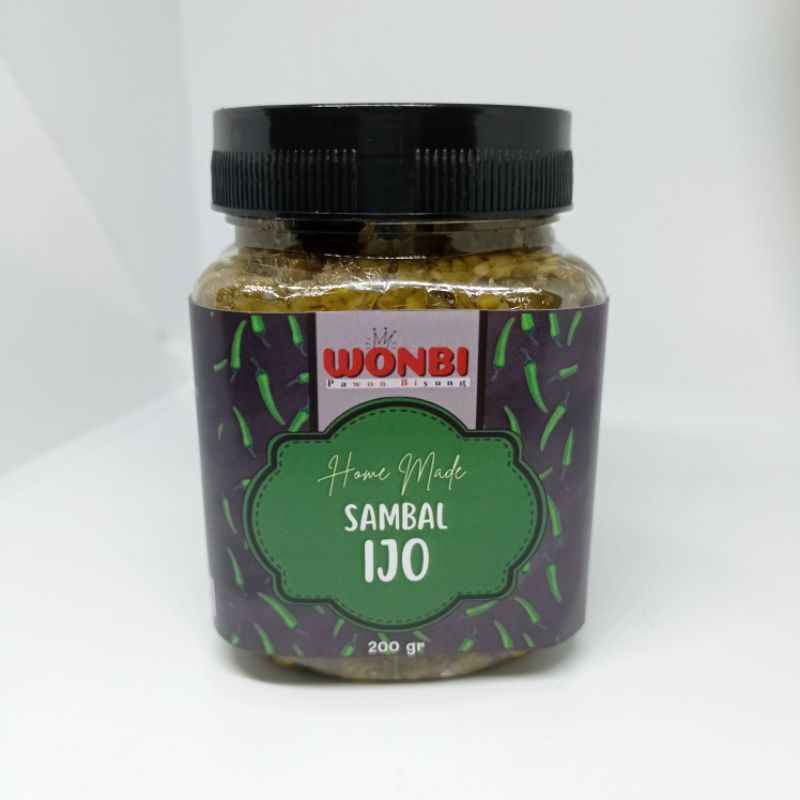 

Sambal Ijo Padang Homemade Kemasan 200gram