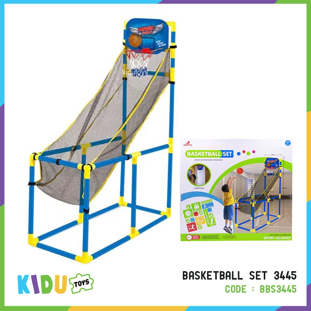 Mainan Basket Anak Olahraga Bola Basket Ring Jaring Basketball Set 3445 Kidu Toys