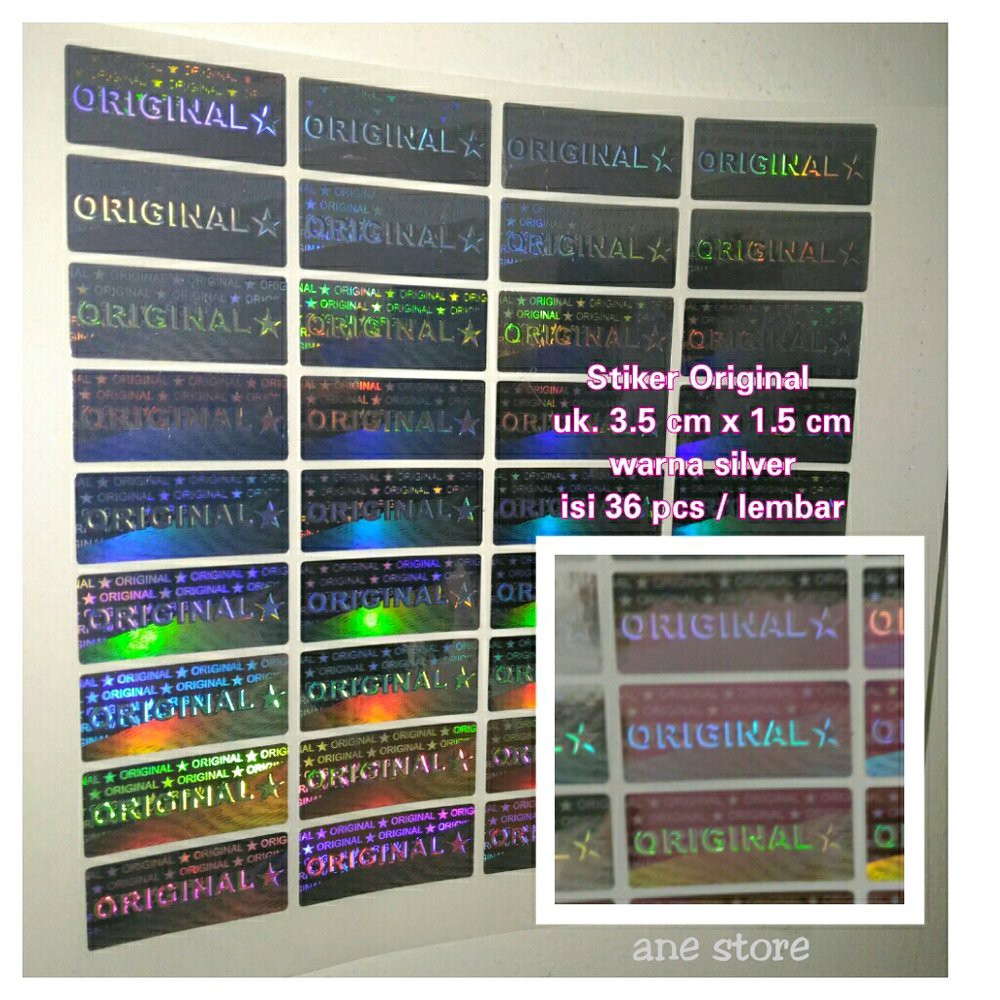

Jual STIKER HOLOGRAM ORIGINAL Obral