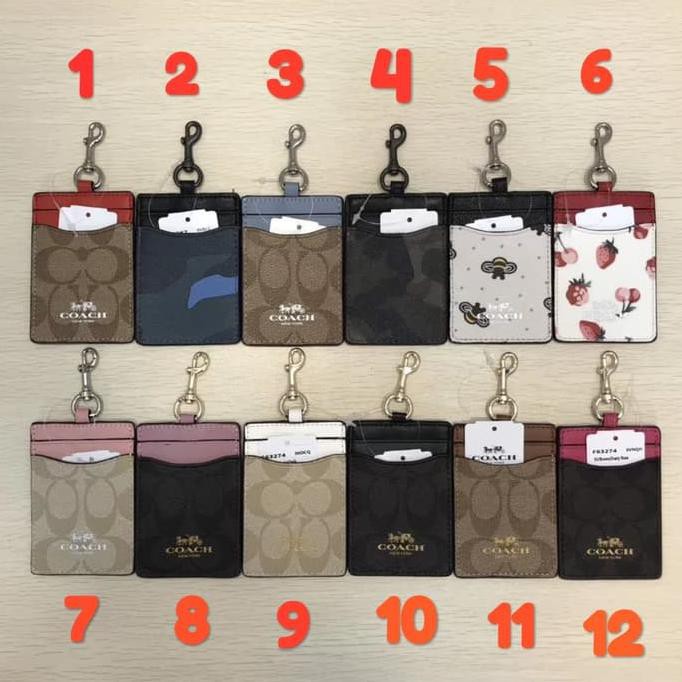 

COACH Card Holder / COACH LANYARD ID / COACH ID Card / DOMPET COACH BERMUTU