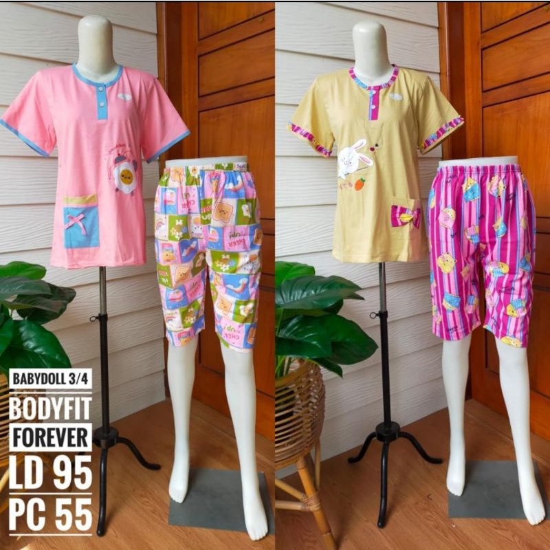 BABYDOLL 3/4 BODYFIT FOREVER