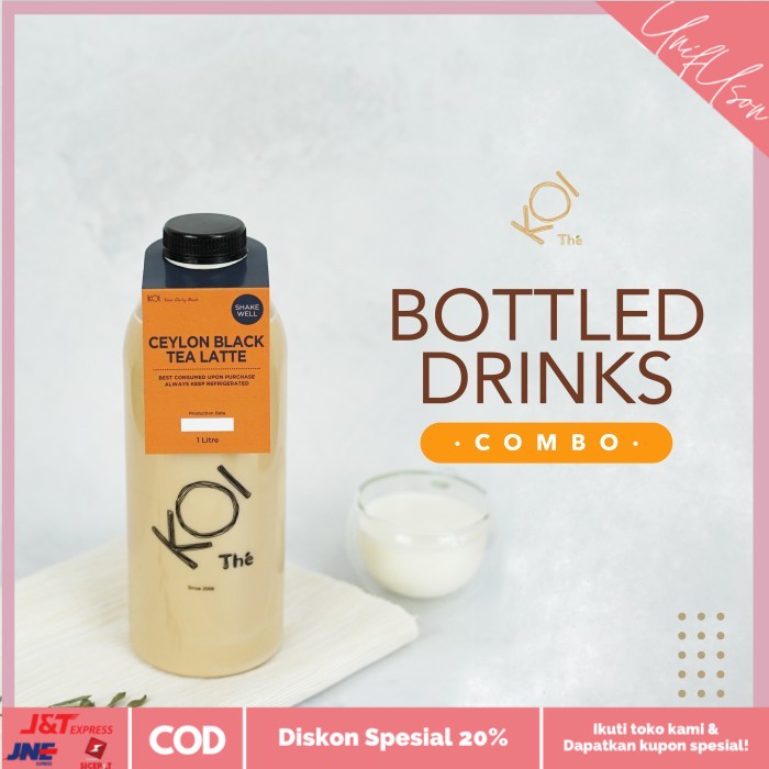 

⭐COD⭐ KOI The Bottled COMBO 3 (Ceylon Black Tea Latte + Ovaltine)