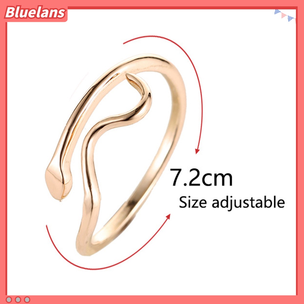 Cincin Adjustable Desain Gelombang Air Untuk Wanita