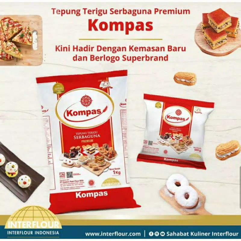 

Terigu Kompas kemasan 1 kg