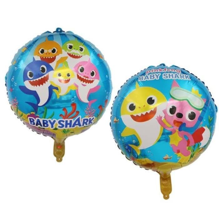 Balon Baby Shark Bulat
