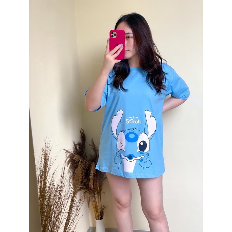 Kaos Oversize Wanita Atasan Wanita Jumbo Bahan Cotton Combed 30s