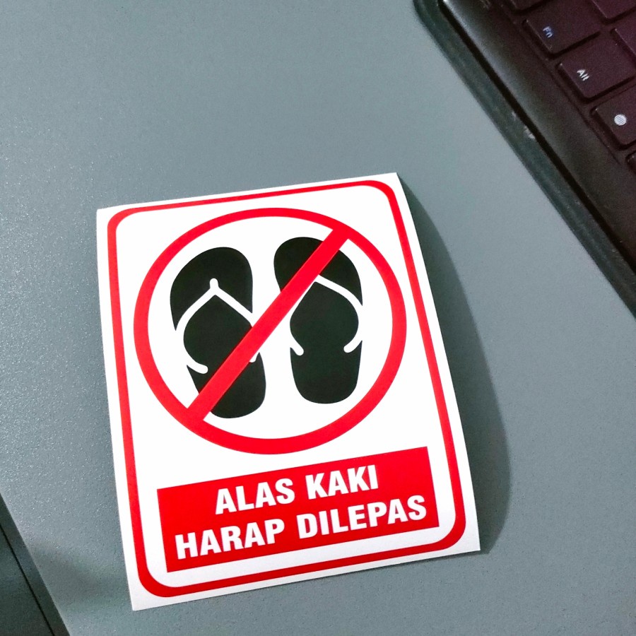 

STIKER ALAS KAKI HARAP DILEPAS - STICKER LABEL