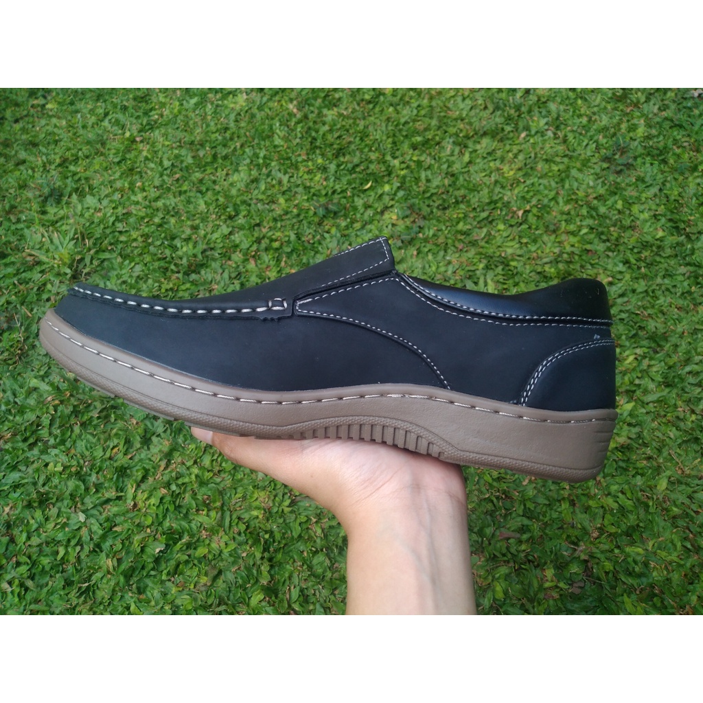 Size 41 Sepatu Cole Slip On Shoes Tc006 Semi Formal Hitam Coklat Matahari Mall