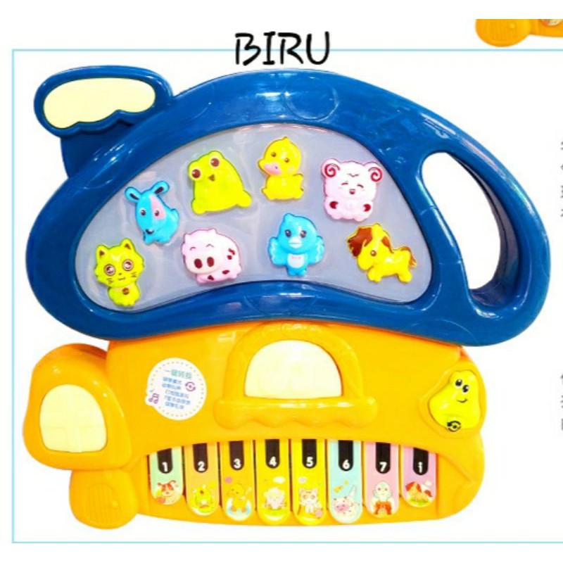 Tma / Mainan Anak Mushroom animal farm piano atau piano Hewan bentuk jamur