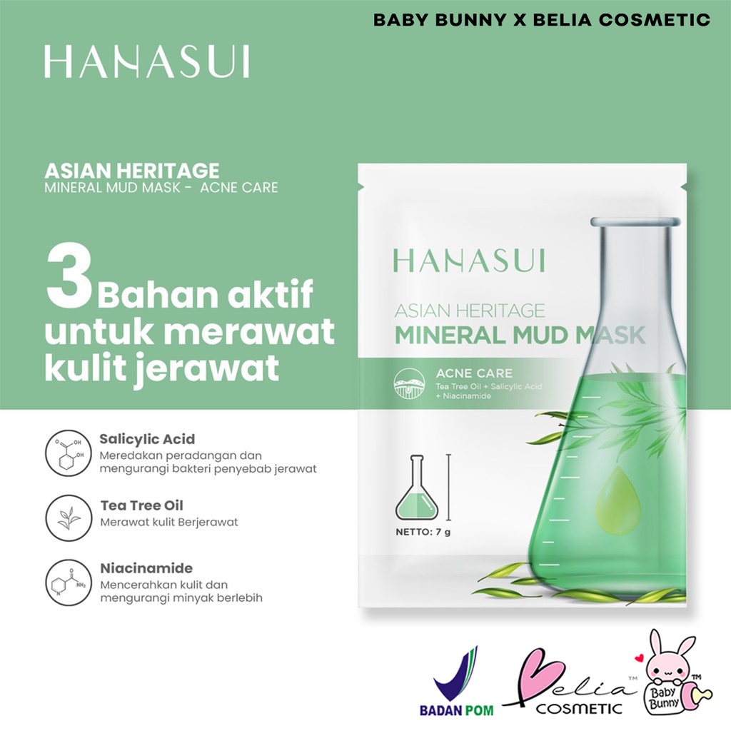 ❤ BELIA ❤ HANASUI Peel Off Masker | Hitam Komedo | BPOM