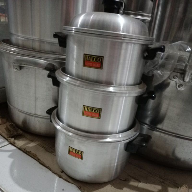 Panci set 18/22 halco aluminium/ panci tebal