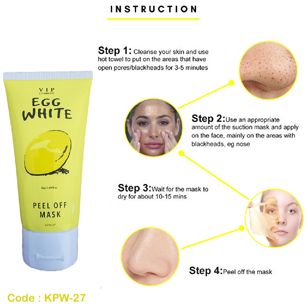 [Cuci Gudang] Hanasui Masker Telur Hanasui Egg White Peel Off Mask 85gr