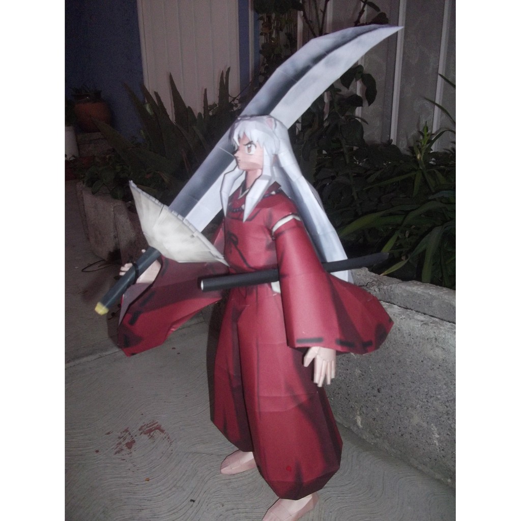DIY Papercraft pola Figure Inuyasha