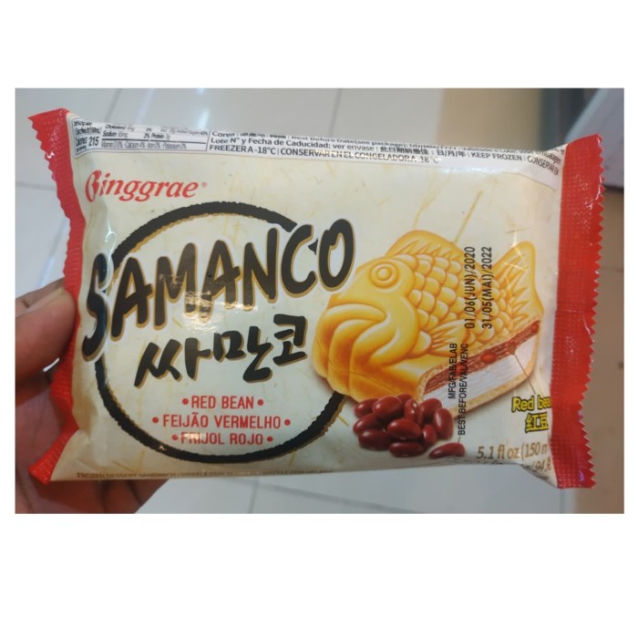 

Binggrae Samanco Es Krim Korea Rasa Kacang Merah 150 Ml